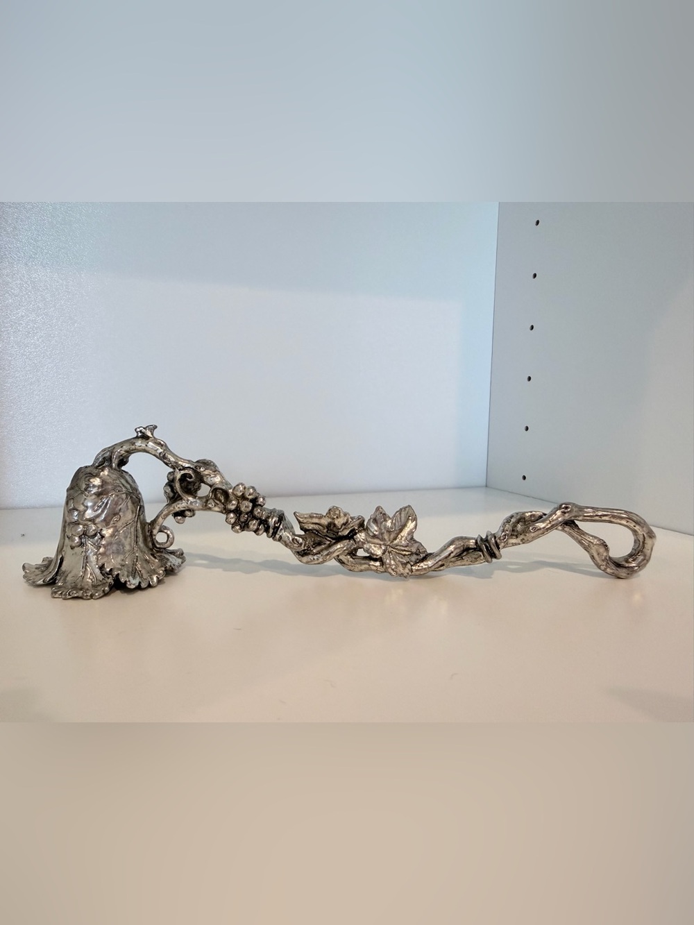 Arthur Court Grapevine Candle Snuffer Silver Tone Grape Leaf 7” Home Decor